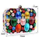 Golden Beaded 2017 Fancy Clutch Bag / Pink b Rhino Purse Evening Handbag Gorgeous Bridal Wedding Purse Party Bag Handbag thumbnail-2