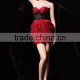 New Fashion 2017Sexy Sheath Strapless Sleeveless Short Women Evening Dresses Star Same Gown ED75 thumbnail-3