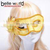 Fancy Dress Party Cloth Yarn Translucent Lace Brought Feather Flowers and a Half Face Eye Masks thumbnail-2