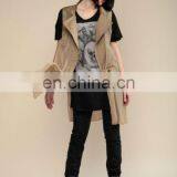 commuter style loose chiffon dress coat for ladies