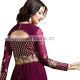 Stylish Party Wear Anarkali Suits Semi Stitched Suits Dress Material 2017 thumbnail-3