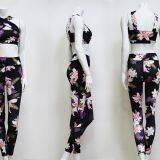 Custom Design Sublimation Printed Yoga Set Fashion Women Ladies Fitness Sport Gym Wear Bra And Pants Leggings Sets thumbnail-2