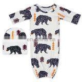 Toddler Adorable Many Colors Printed Wholesale Newborn Sleeping Bag Clothes Stylish Baby Girls Sleeping Gown thumbnail-4