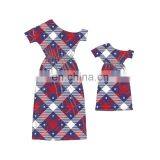 One Shoulder Dress 4th Of July Clothes Mommy And Me Dress thumbnail-5