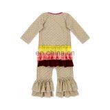 Baby Boutique Polka Dots Ruffle Turkey Baby Thanksgiving Romper Wholesale for Baby thumbnail-6