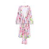 Lady Flower Bridesmaid Robe Bridal Dressing Gown Kimono Sleepwear