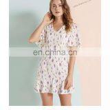 Women Summer High Quality Floral Dress and Lady Dress Wholesale Casual Dress thumbnail-4