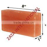 Himalayan Natural Crystal Rock Salt Tiles Plates Slabs Size 8" x 6" x 1" for BBQ Barbecue Cooking Searing Serving Grilling thumbnail-1