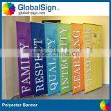 Decoration Usage Polyester Banner With Sublimation Printed