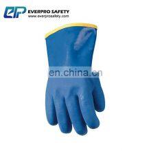 Heavy Duty PVC Winter Work Gloves With Gauntlet Cuff Liquid And Chemical Resistant thumbnail-3