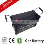High capacity Car batteries 12V 100AH mf rechargeable lead acid battery