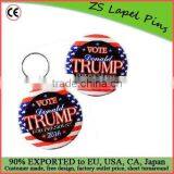 Free Artwork Design Quality Custom Vote Donald Trump Flag 2-sided Keychain thumbnail-1