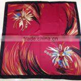 Newest 2016 Printed 110*110cm Silk Square Islamic Headscarf;muslim Scarf thumbnail-1