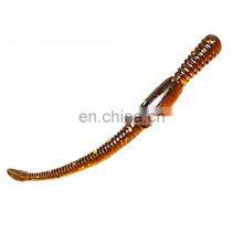 12pcs/lot 80mm 1.1g Simulation Fishing Earthworms Artificial Bait Worms Lifelike Brown Earthworm Fish Lure thumbnail-3