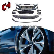 CH Custom Tuning Parts Exhaust Tips Front Lip Support Splitter Rods Rear Bumper Facelift Bodykit For Audi A7 2019-2021 To Rs7 thumbnail-2