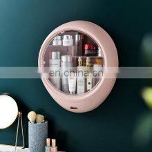 Manufactory Nordic Bathroom Multifunction Wall Mirror Commodity Shelf ABS Colorful Wall Hanging Cosmetics Storage Boxes thumbnail-4