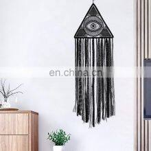 New Arrival Ornaments Tassels Dreamcatchers Handmade Black Macrame Evil Eye Dream Catcher thumbnail-2