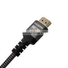 OEM ODM Ultra HD 3D 5.5mm OD PVC CCS Gold Plated HDMI 1.4 Version Plug 30HZ 30AWG HDMI 4K Cable With Braiding