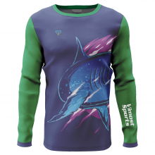 Round Neck Custom Sublimation Fishing shirt of Long Sleeves