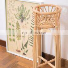 Hot Sale High Sunrise Plant Holder Rattan Boho Indoor Plant Stand Planter Vintage Plants Basket Wholesale thumbnail-1