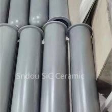 Silicon Carbide Bonded Si3n4 Protection Tube (NSiC Super Ceramic)for Immersion Heater thumbnail-1