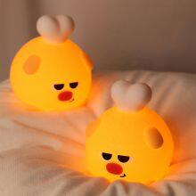 EGOGO New Touch Sensor Animals LED Kids Baby Sleeping Rechargeable Silicone Night Light for Bedroom Desk thumbnail-3