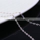 Wholesale Fashion Jewelry Rhodium Plated Cheap Cable Chain Necklace thumbnail-3