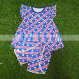 Beautiful American Baby Girls July 4th Boutique Outfits Knit Cotton Patriotic Outfits thumbnail-1