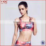 Women New Comfort Strappy Flower Sport Bras thumbnail-2