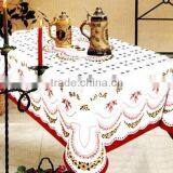 Printed Design White Table Cover