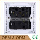 New Style Wall Mounted 16A Red Wood Zigbee Light Switches, 3 Gangs Plastic Button Quality Choice thumbnail-3