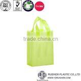 Cheap Small Square Bottom PE Loop Handle Bag Shopping Bag