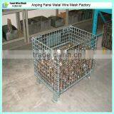 Foldable and Stackable 50*50mm Wire Mesh Container(Anping Supplier)