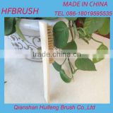 Wooden handle wire brush