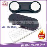 Plastic Reusable Magnetic Badge Holding Clip With Badge Holder thumbnail-6