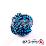 double colour cotton rope ball pet toy imported from china