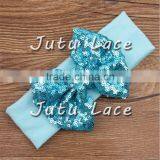 2016 Boutique Children Cheap Hair Accessories Fashion Sequin Bow Tie Headband
