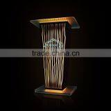 Clear Acrylic Podium Night Bar Table With LED Light, Night Bar DJ Facade thumbnail-3