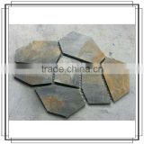 Natural natural slate stone interlock mats,flagstone interlock mat
