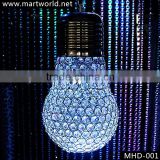 new design lamp shaped crystal chandelier with RGB Led light crystal lighting lamp for wedding party home decoration(MHD-001)