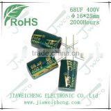 LF 68UF 400V 16*25mm Aluminum Electrolytic Capacitor thumbnail-1