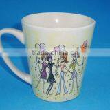 Porcelain Custom Coffee Mug V Shape With Full Decal Special for Wedding and Ceremony thumbnail-1