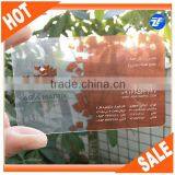 Custom Printed Plastic Clear Card by Free Design