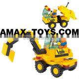 Bd-7530119 Kids Building Block Plastic Intelligent Toys Brick Excavator 24pcs