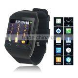 Quad-bands Three call models Watch phone support FM smart watch