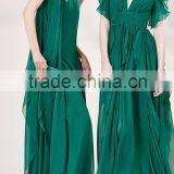 China Factory Wholesale Elegant Style Female Green Prom Dress thumbnail-1