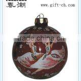 Inside Painted Glass Ornamnet Ball for Christmas Decoration thumbnail-1