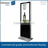 Flintstone vertical 55 inch LED TV monitor indoor LCD digital signage advertisement screen