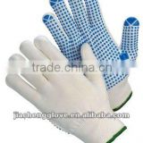 JS808 pvc dot gloves, pvc dot cotton glove