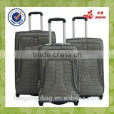 alibaba website on line PU grey color trolley luggage bag
